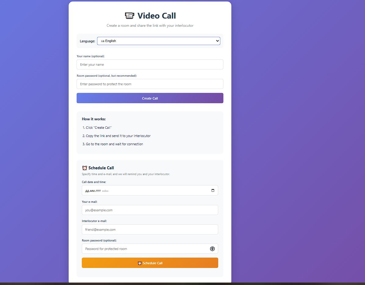 📹 Video Call Application